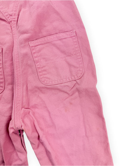 LIGHT PINK CARHARTT OVERALLS - 12M