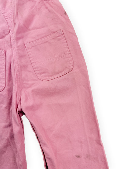LIGHT PINK CARHARTT OVERALLS - 12M