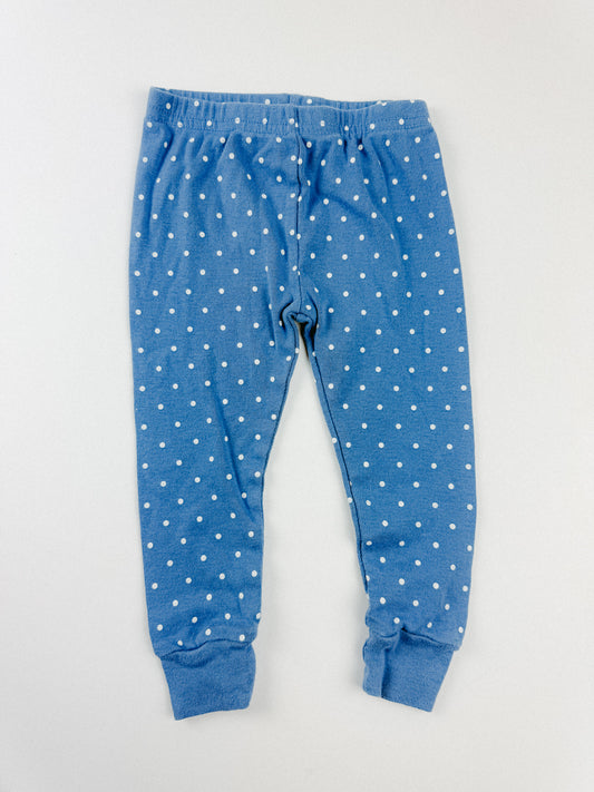 BLUE POLKADOT LEGGINGS - 18M
