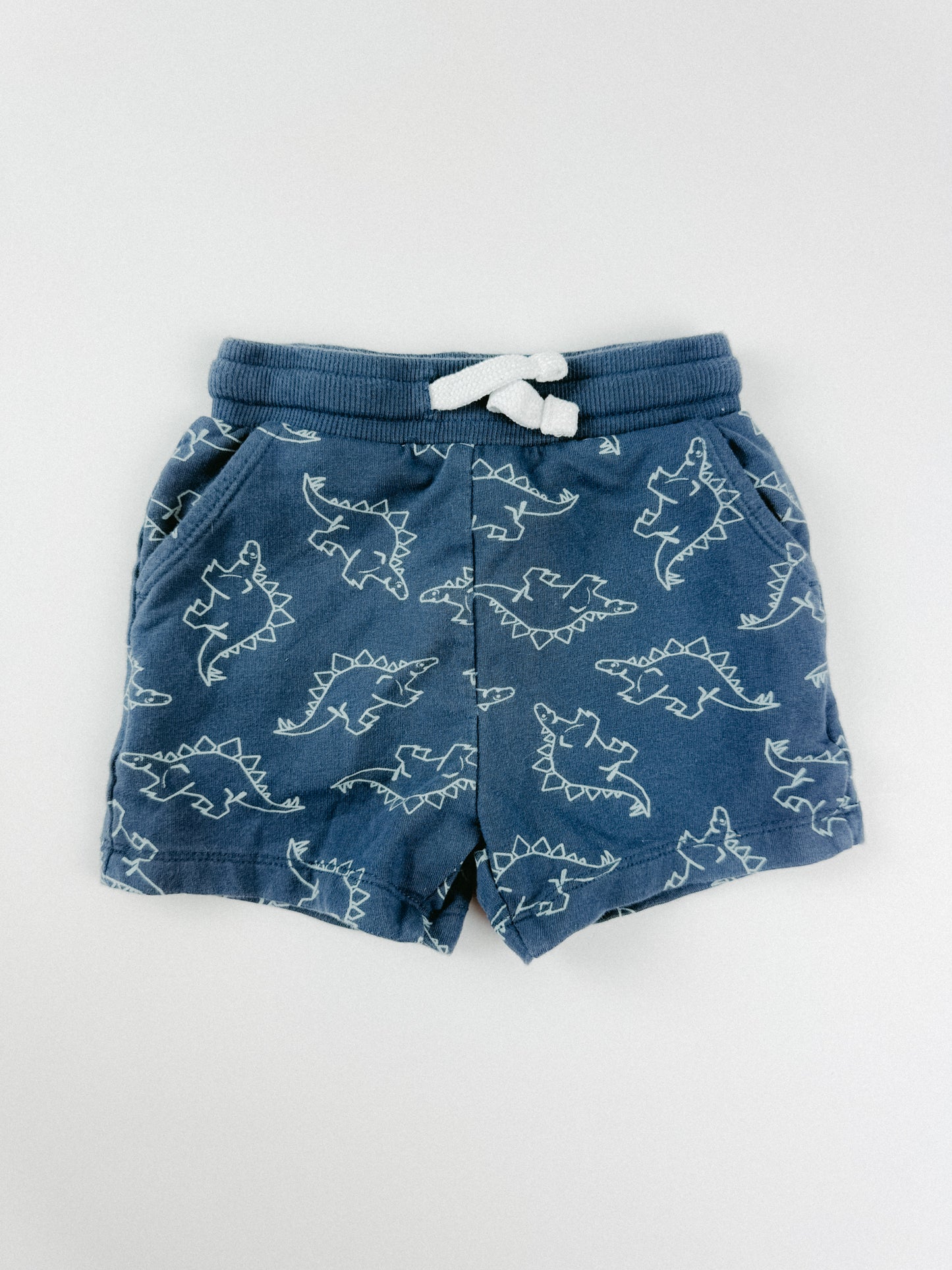BLUE DINO SHORTS - 12M