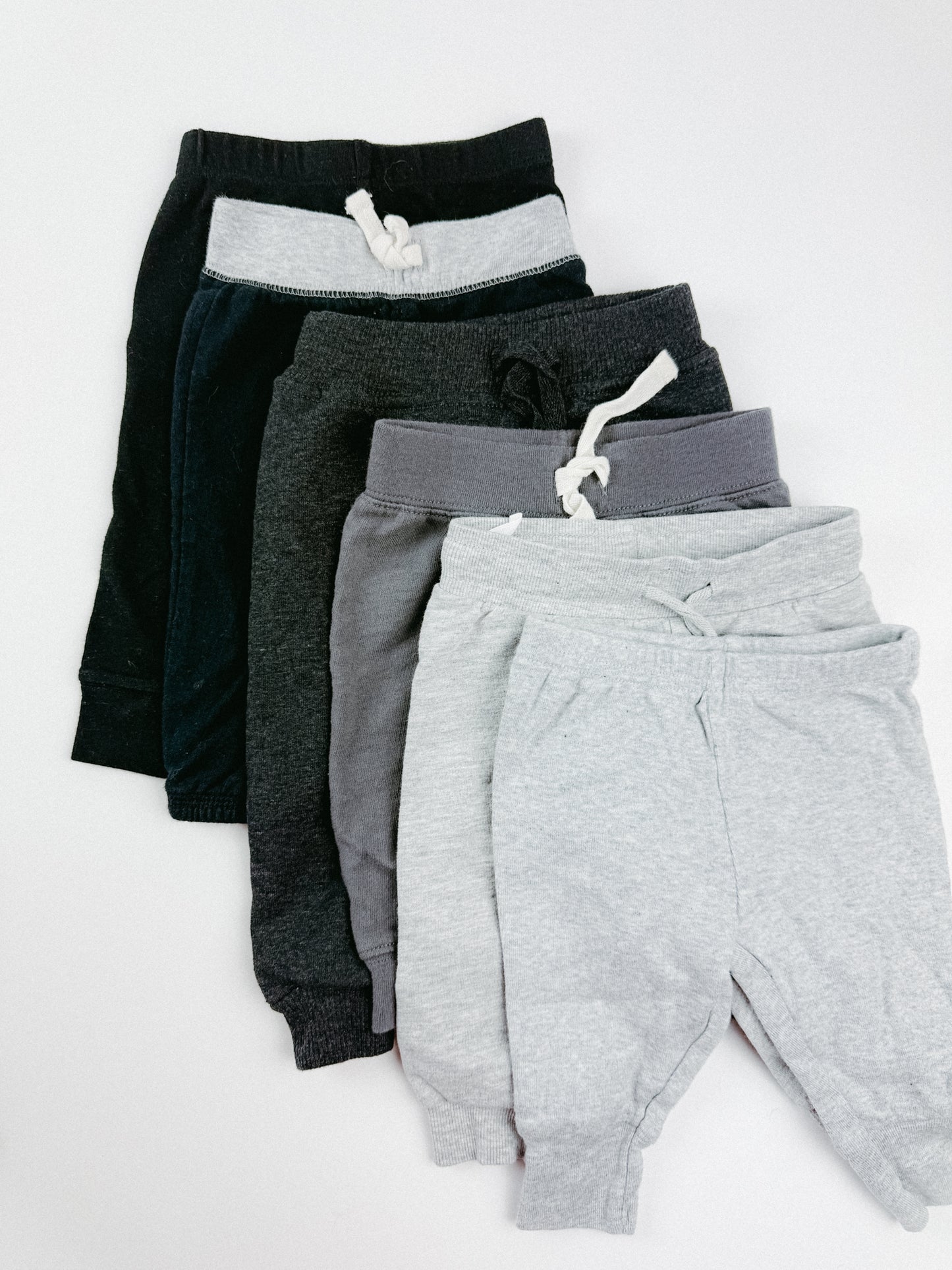 BLACK + GREY PANTS SET - 3M