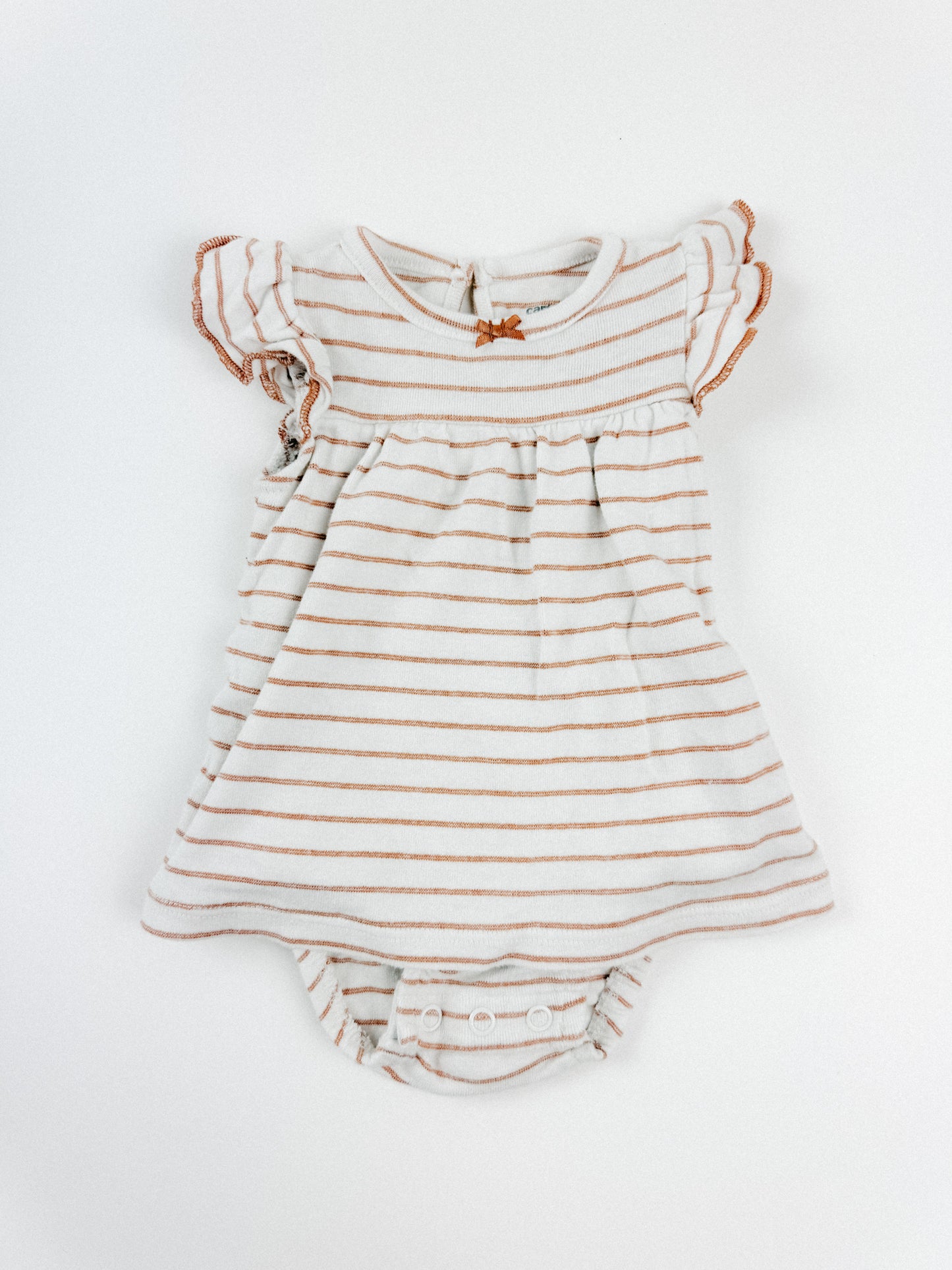 STRIPE ONESIE DRESS - NB