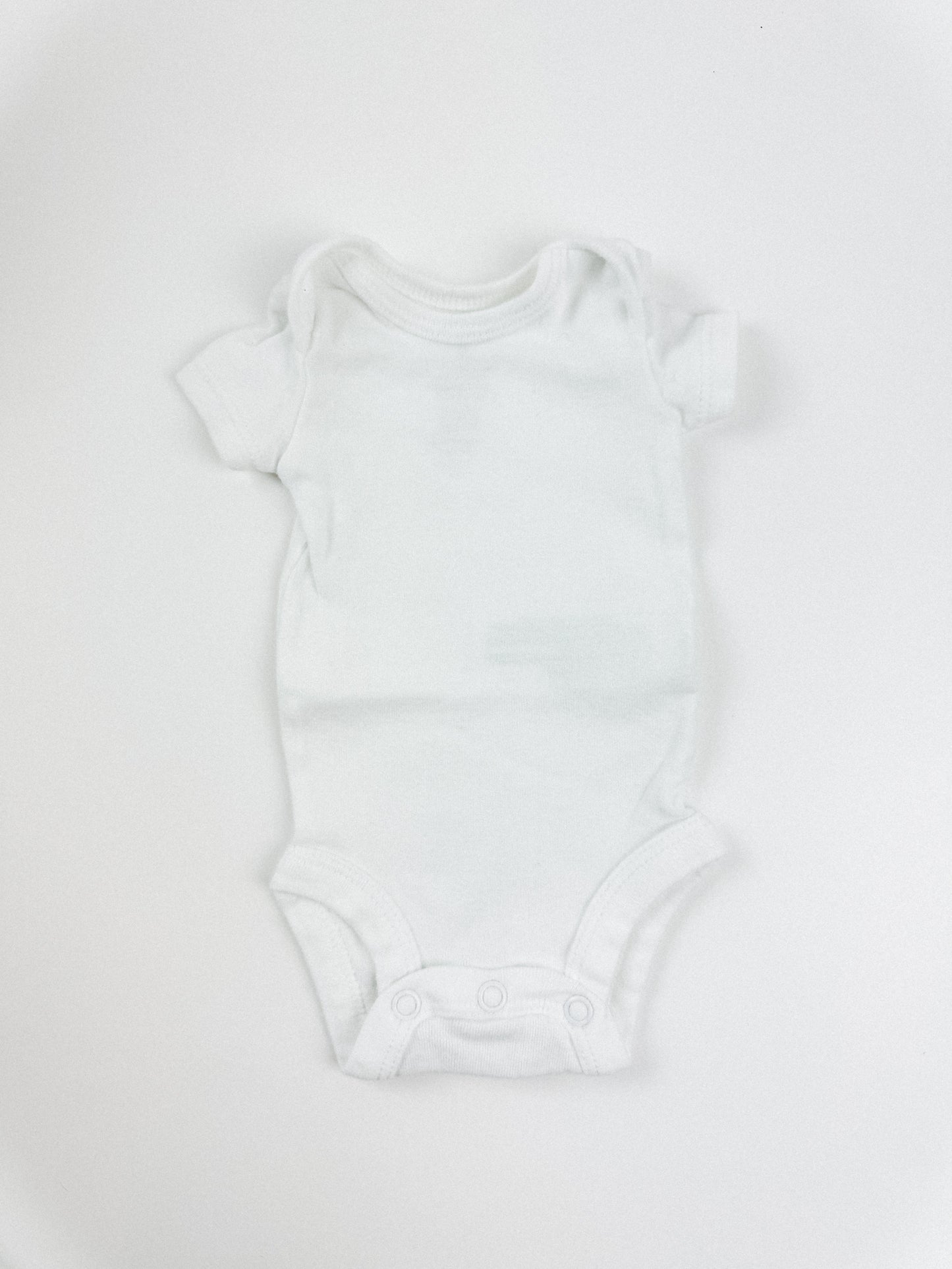WHITE PREEMIE ONESIE