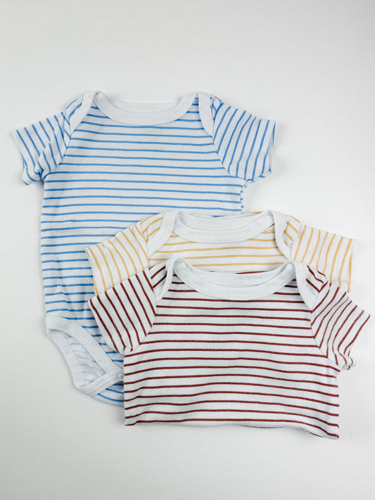 STRIPE ONESIE SET - 9M