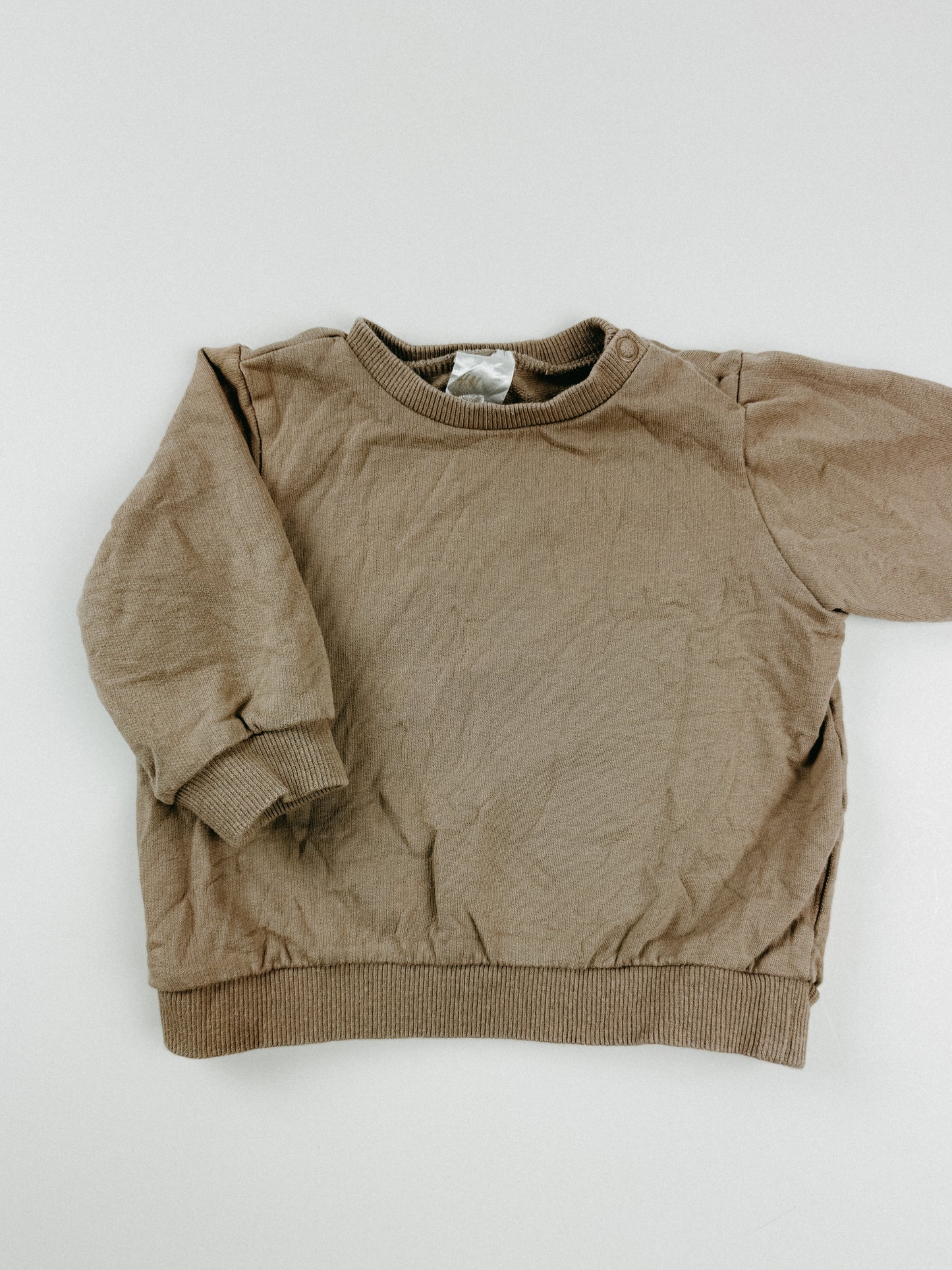 BROWN BABY PULLOVER - 6M