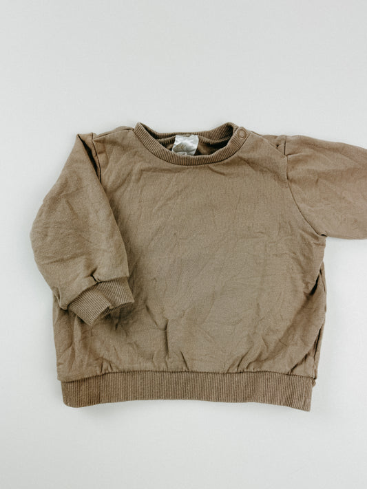 BROWN BABY PULLOVER - 6M