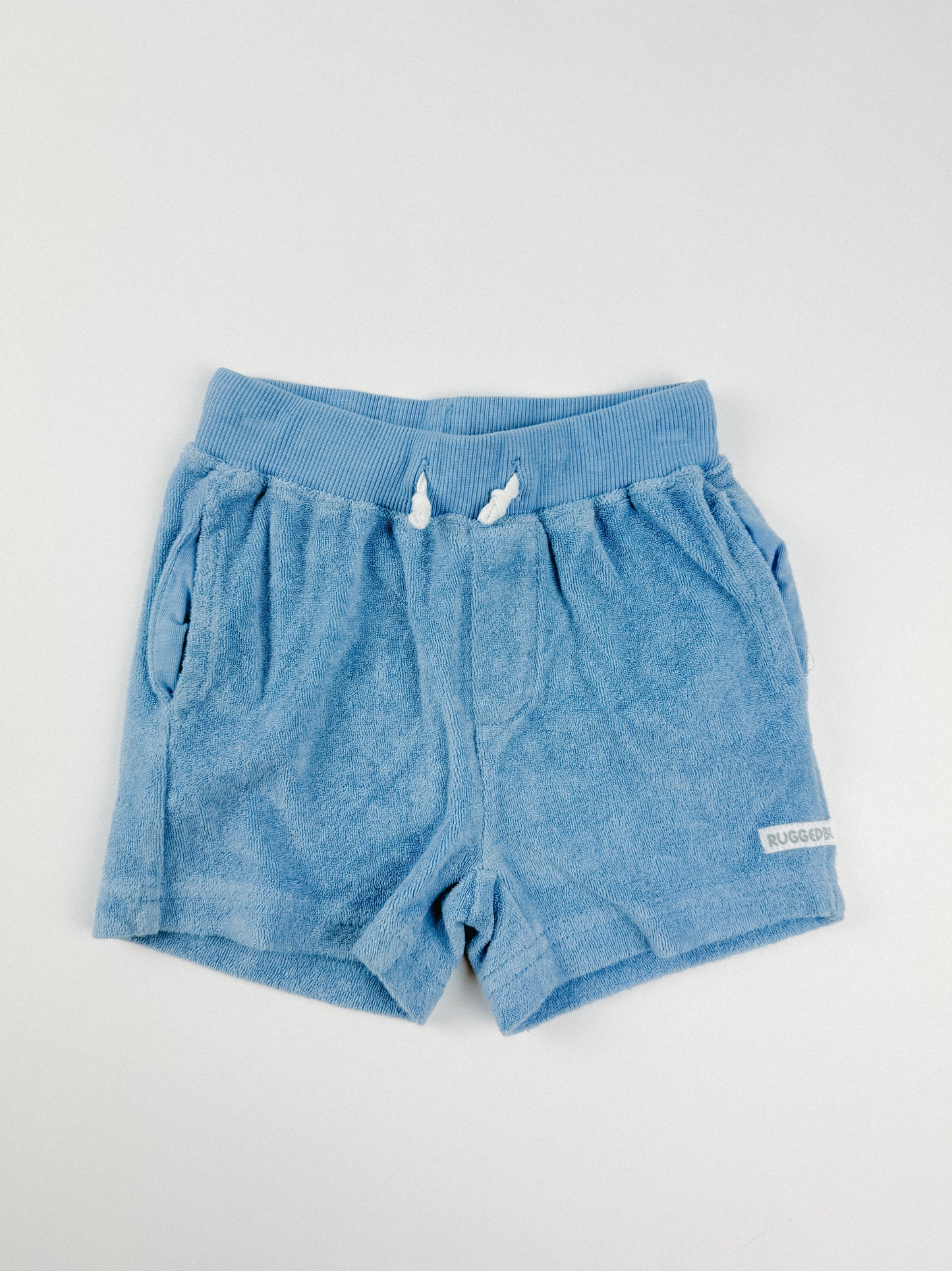 BLUE TERRY SHORTS - 18M