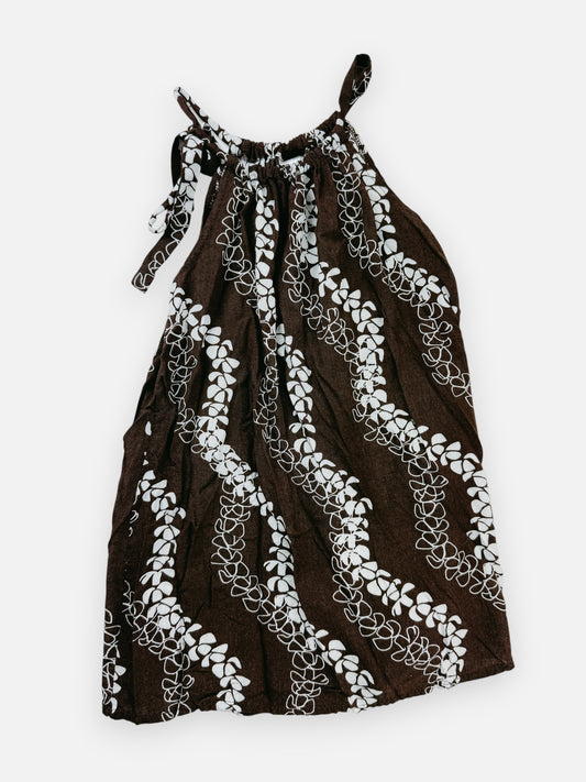 BROWN HAWAIIAN DRESS - 4