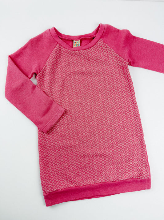 PINK SWEATER DRESS - 3T