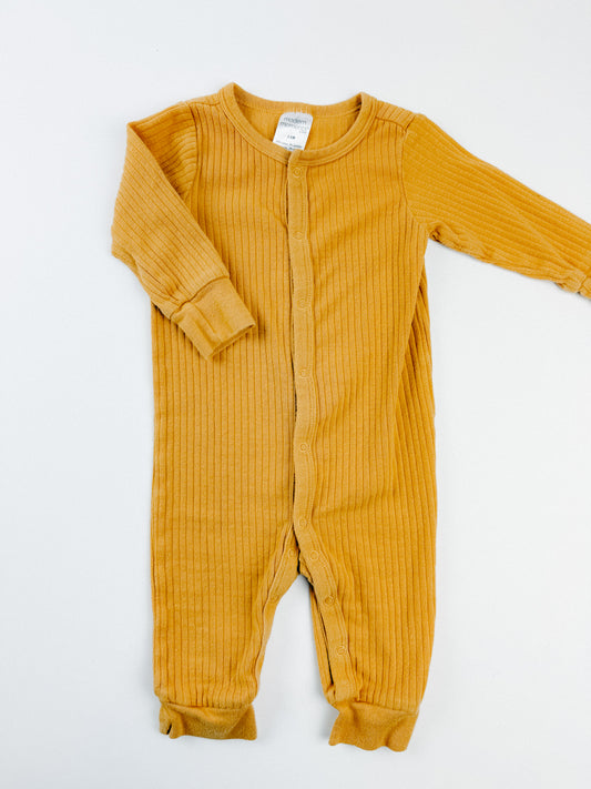 YELLOW SNAP SLEEPER - 6M