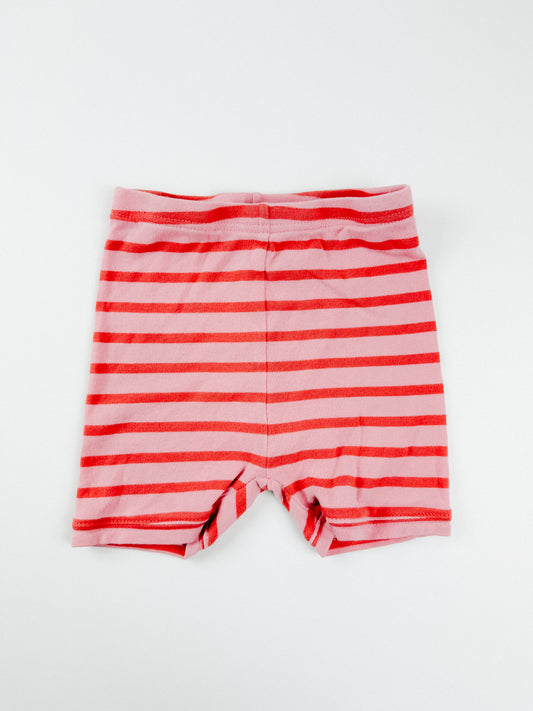 PINK STRIPE PJ SHORTS - 4T