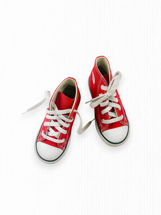 RED HIGH-TOP CONVERSE - 8C
