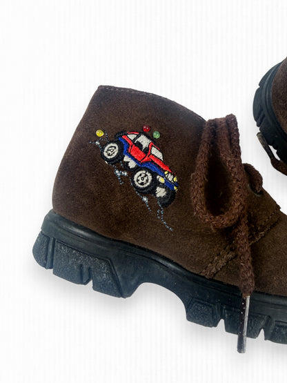 STRIDE RITE LIGHT-UP LEATHER SHOES - 5.5C