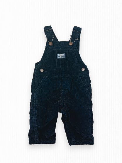 NAVY CORDUROY OSH KOSH OVERALLS - 6M