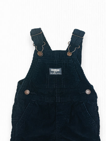 NAVY CORDUROY OSH KOSH OVERALLS - 6M