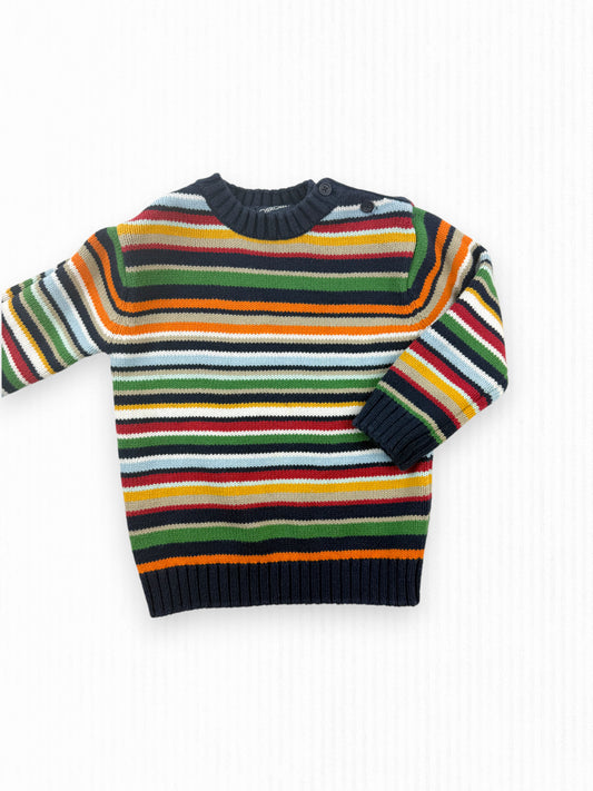 CHEROKEE STRIPE SWEATER - 24M
