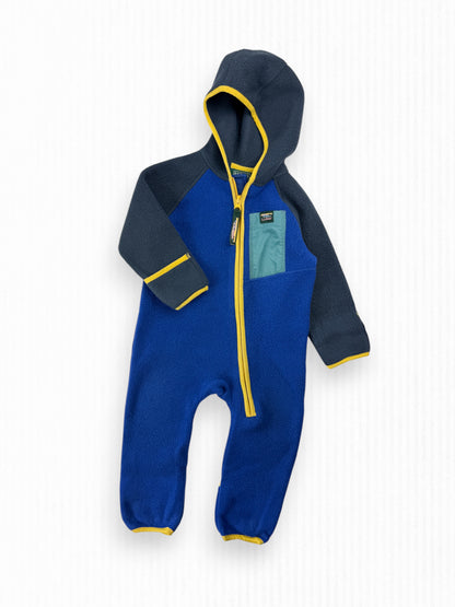 LL BEAN FLEECE JUMPSUIT - 12M