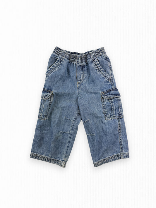 FADED GLORY CARPENTER PANTS - 24M