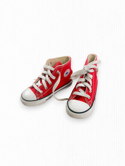 RED HIGH-TOP CONVERSE - 8C