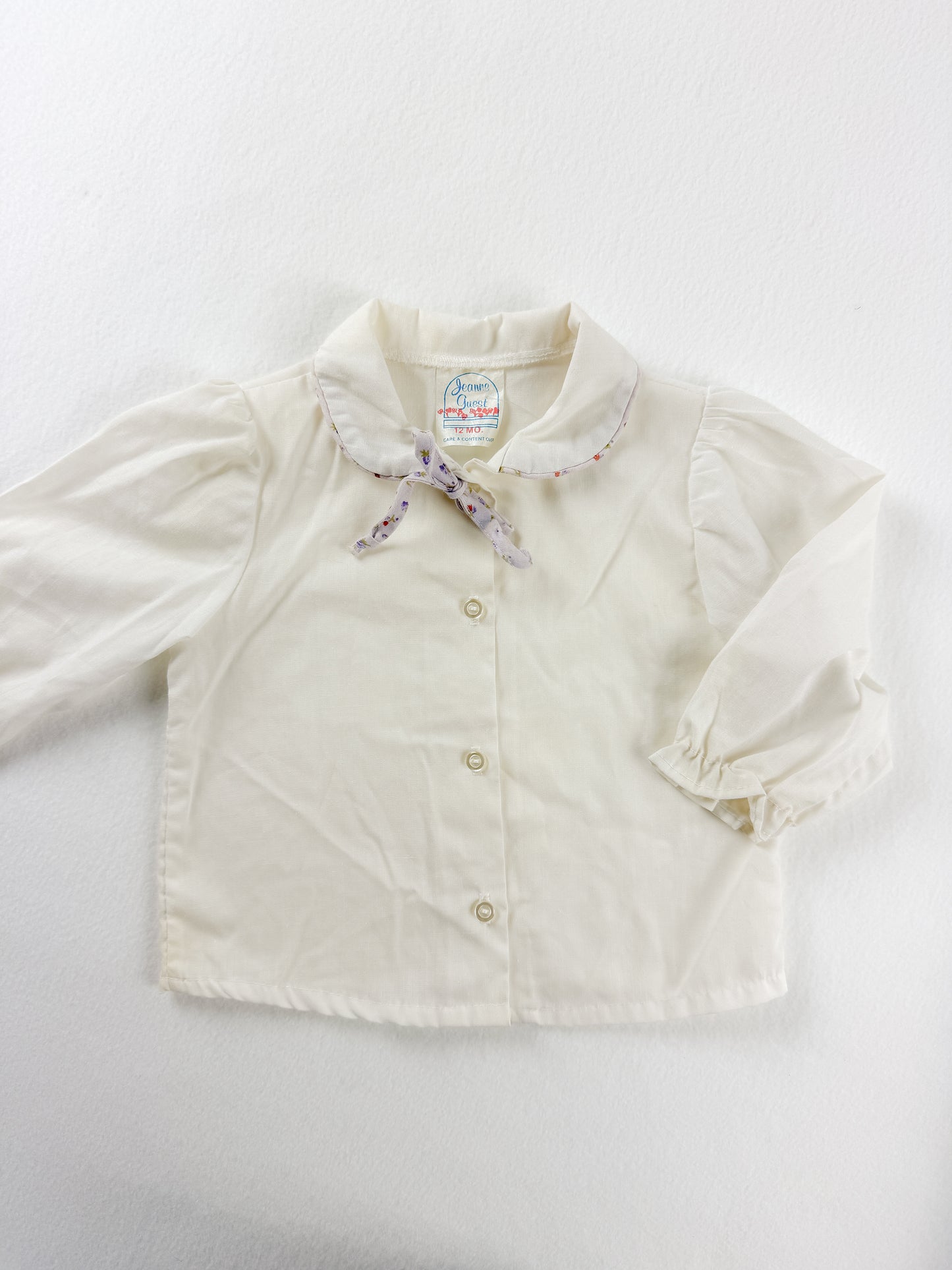 VINTAGE COLLARED BUTTON-UP - 12M