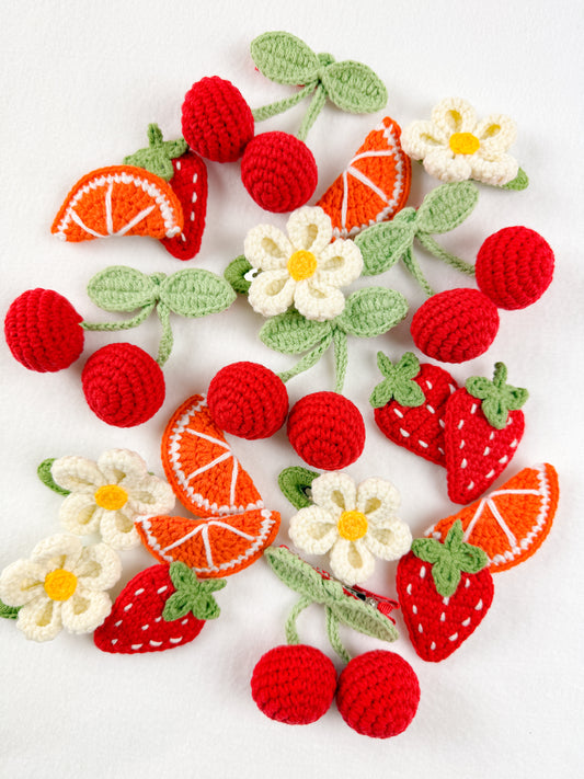 HAND-CROCHETED HAIR CLIPS