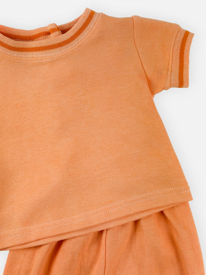 VINTGE BABY OVERDYE SET - 6M