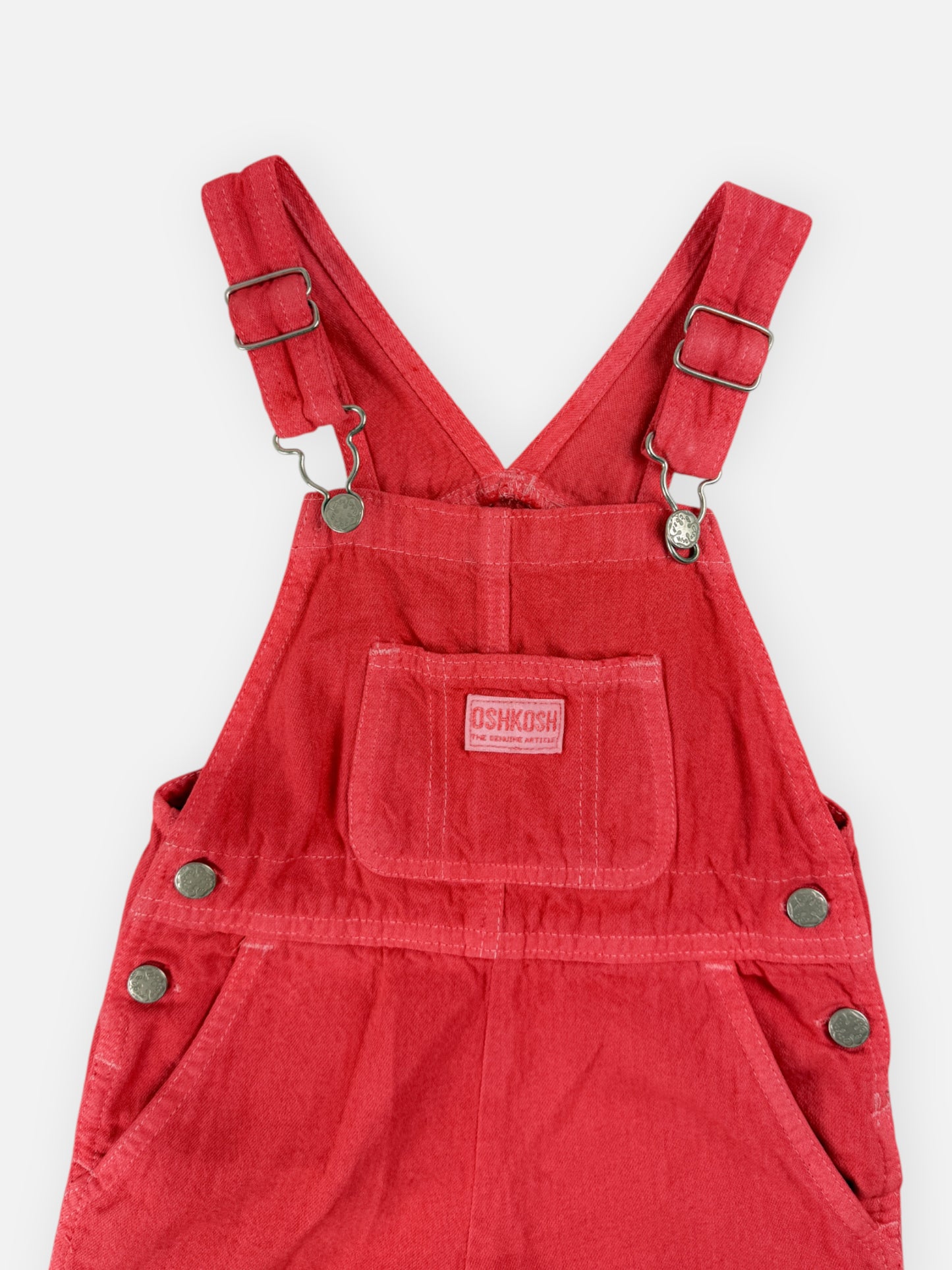 OVERDYE CORAL OSHKOSH OVERALLS - 4T