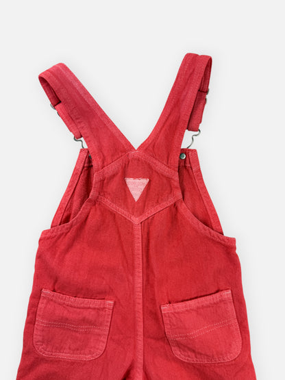 OVERDYE CORAL OSHKOSH OVERALLS - 4T