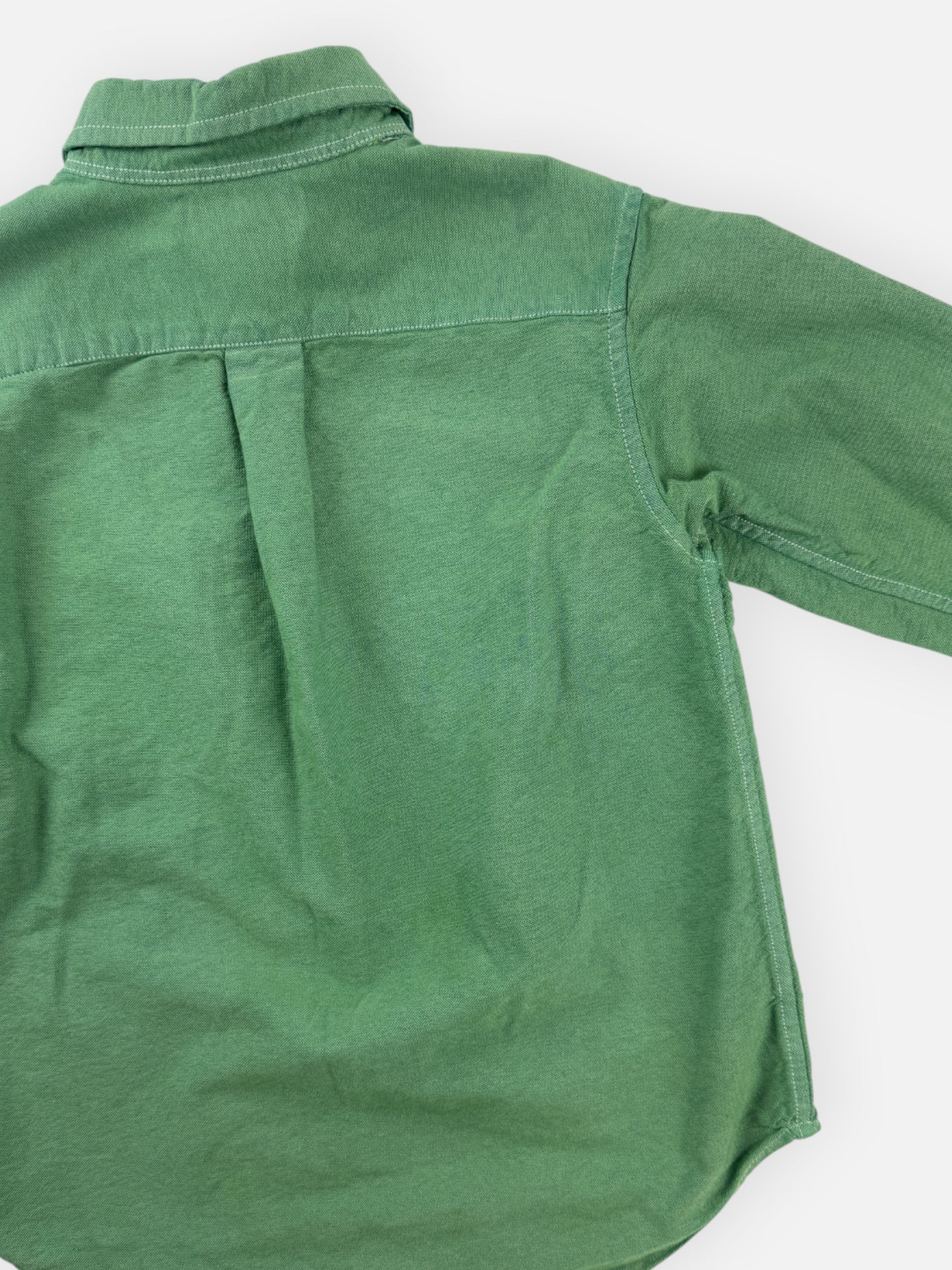 GREEN RALPH LAUREN BUTTON-UP - 5T