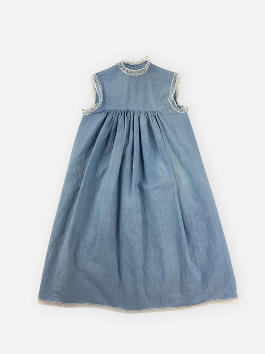 VINTAGE OVERDYE BABY DRESS - 12M or 2T