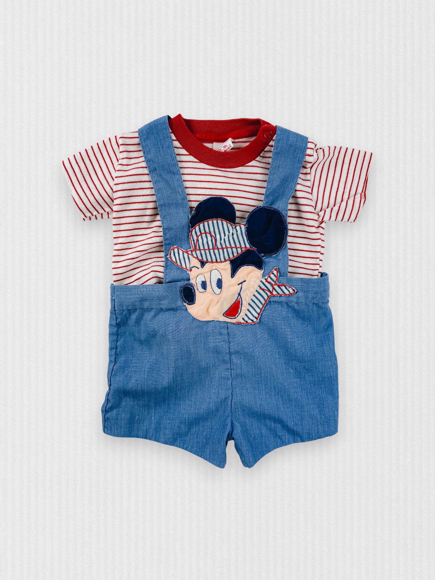 VINTAGE MICKEY MOUSE ROMPER  SET - 12M