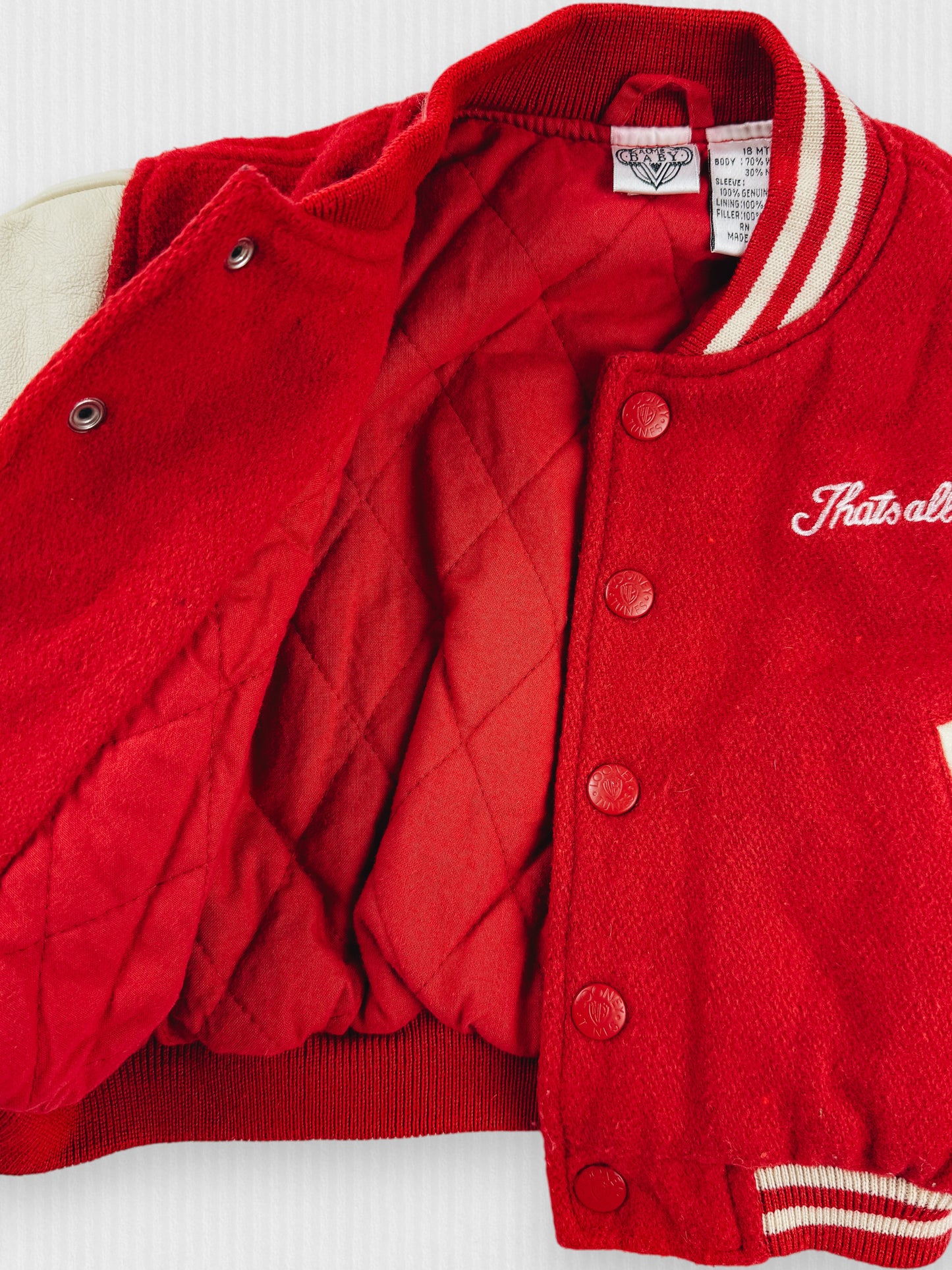 VINTAGE LOONEY TUNES LETTERMAN - 18M