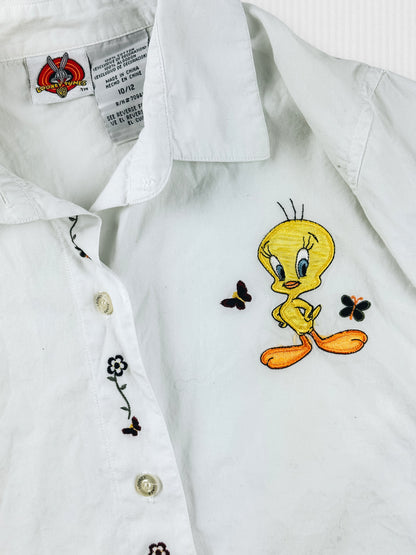 VINTAGE TWEETY BUTTON-UP - 10/12
