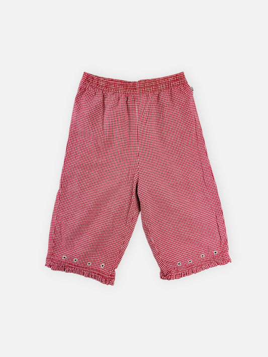 VINTAGE CROP GINGHAM PANTS - 5T