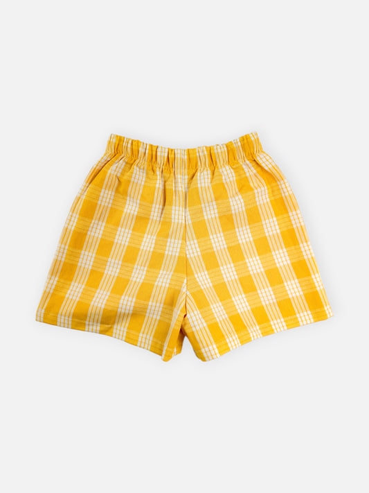 VINTAGE YELLOW SHORTS - 12M