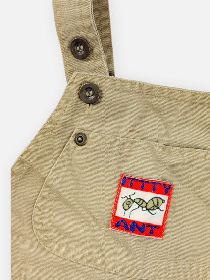 KHAKI BUGGY SHORTALLS - 3T