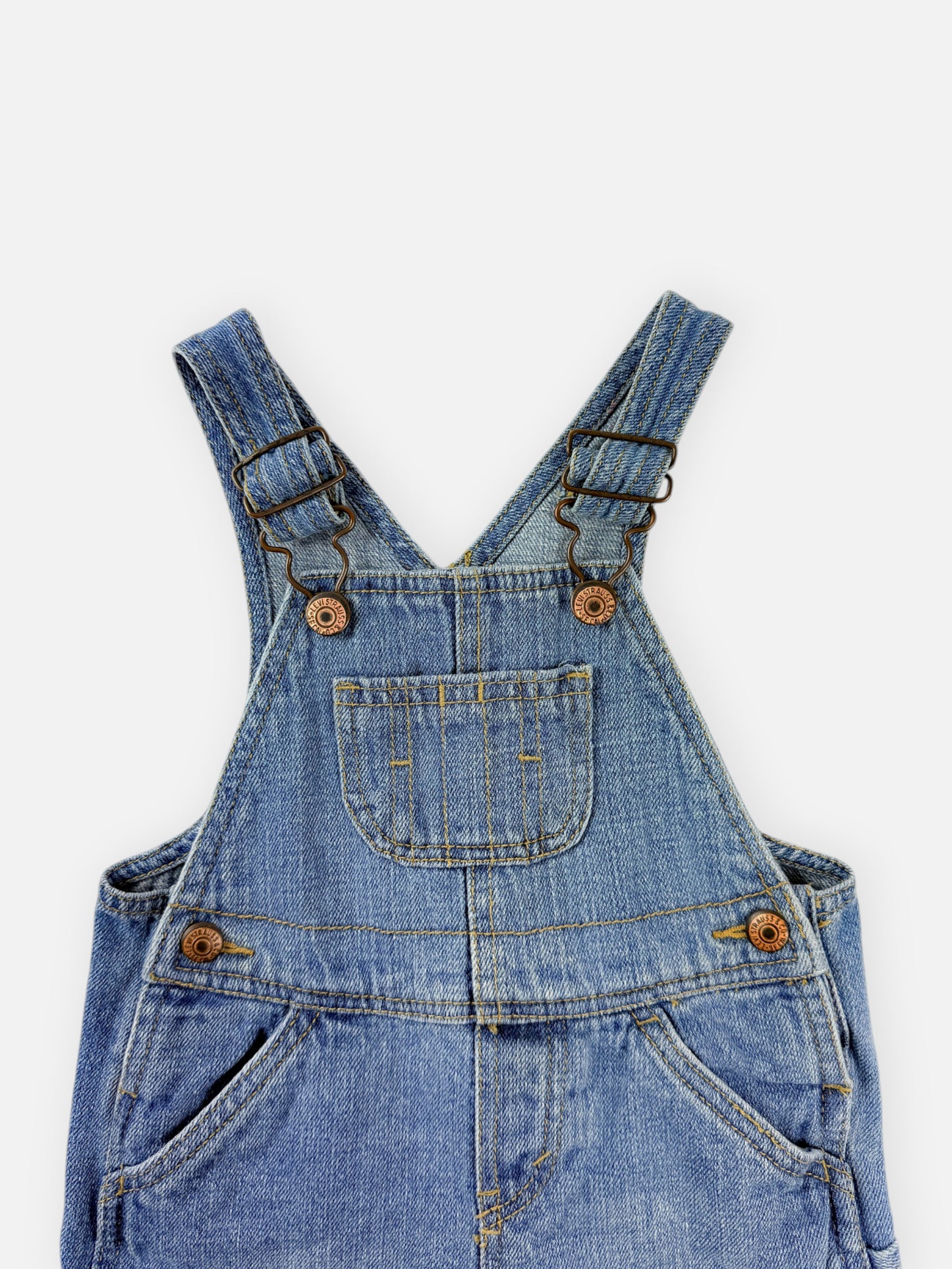 LEVI'S DENIM SHORTALLS - 24M