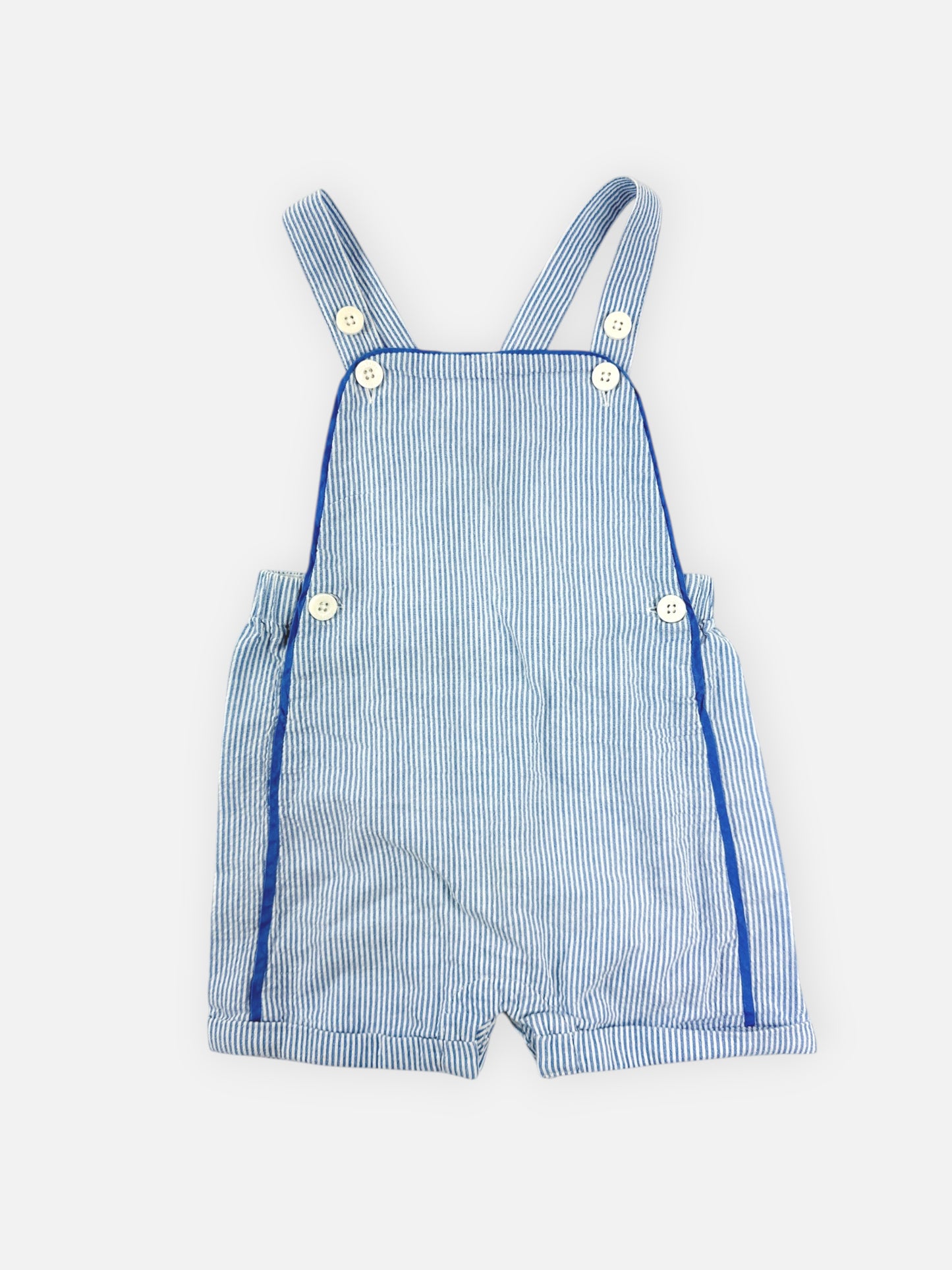 STRIPE BABY BODEN SHORTALLS - 24M