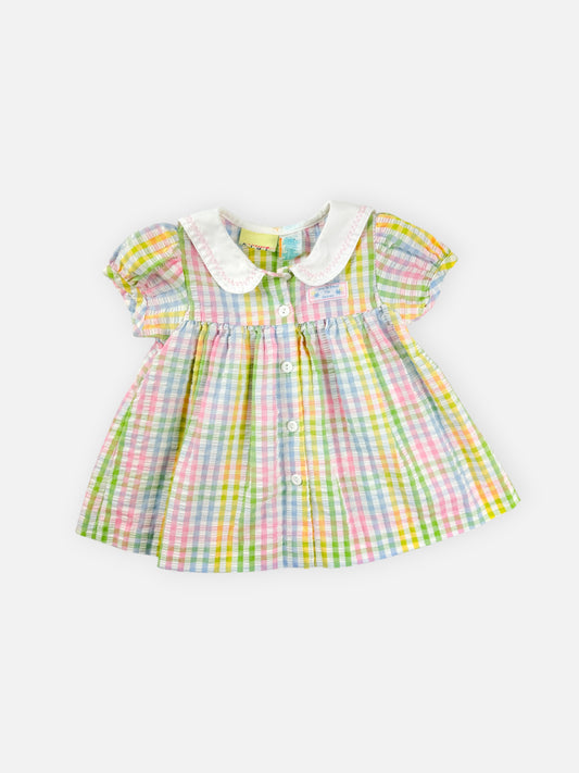 VINTAGE PASTEL DRESS - 12M