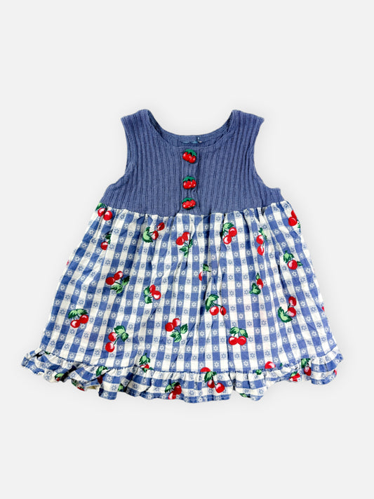 VINTAGE CHERRY DRESS - 2T