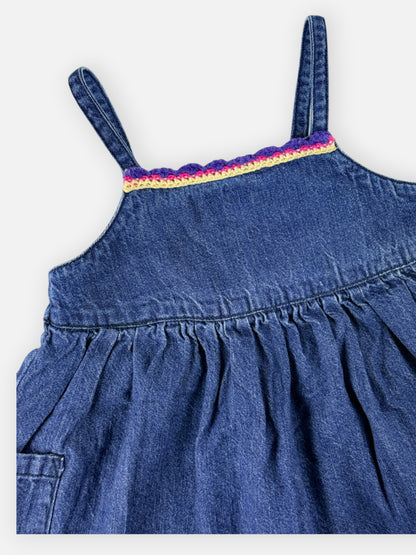 BABY GYMBOREE DENIM DRESS - 12M