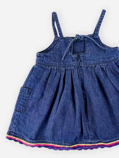 BABY GYMBOREE DENIM DRESS - 12M