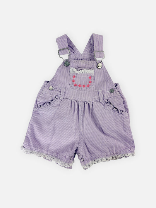 LADYBIRD PURPLE SHORTALLS - 18M