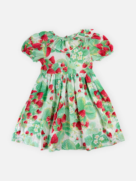 VINTAGE STRAWBERRY DRESS - 4T