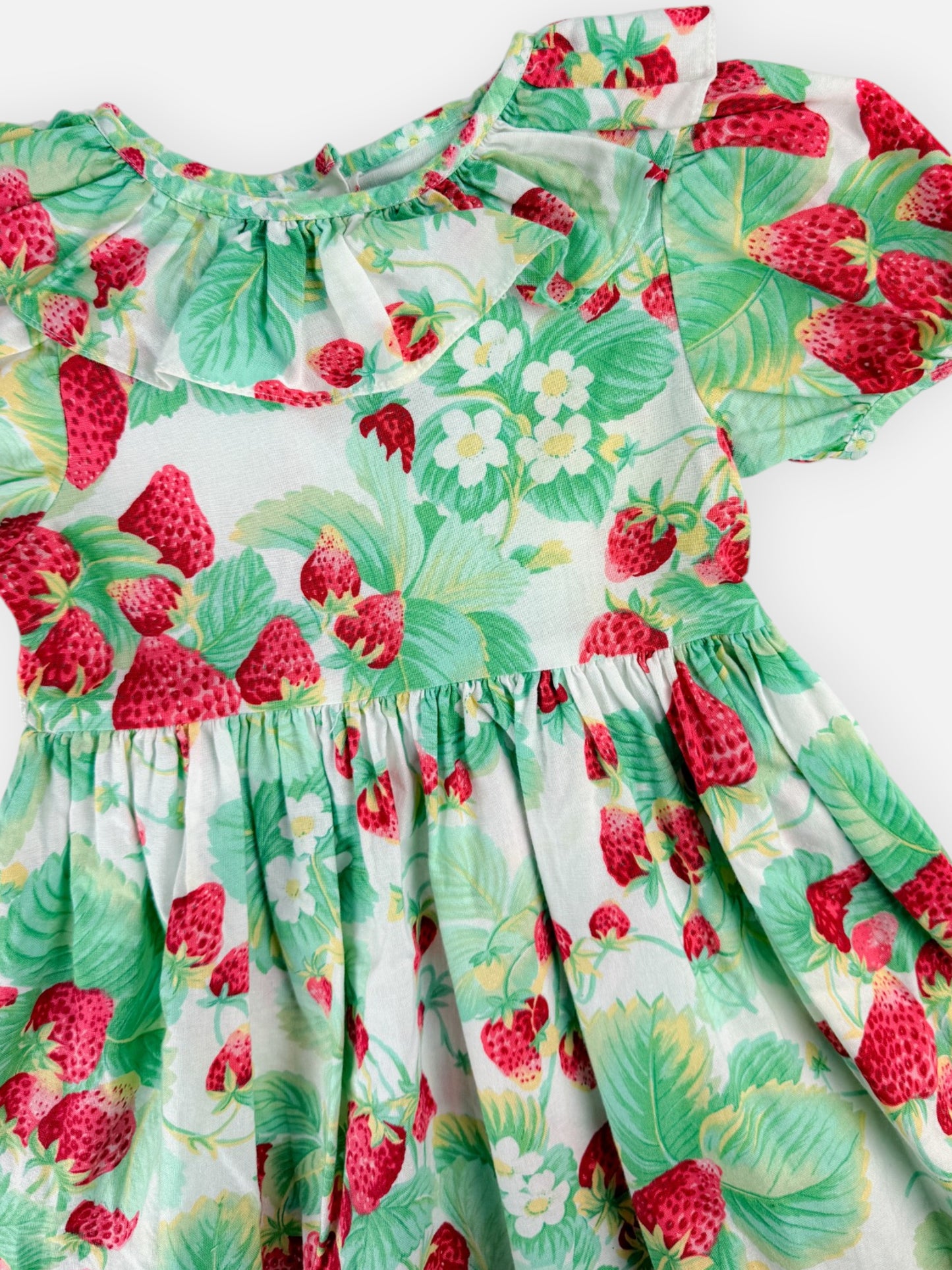 VINTAGE STRAWBERRY DRESS - 4T