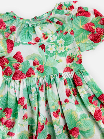 VINTAGE STRAWBERRY DRESS - 4T