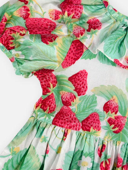 VINTAGE STRAWBERRY DRESS - 4T