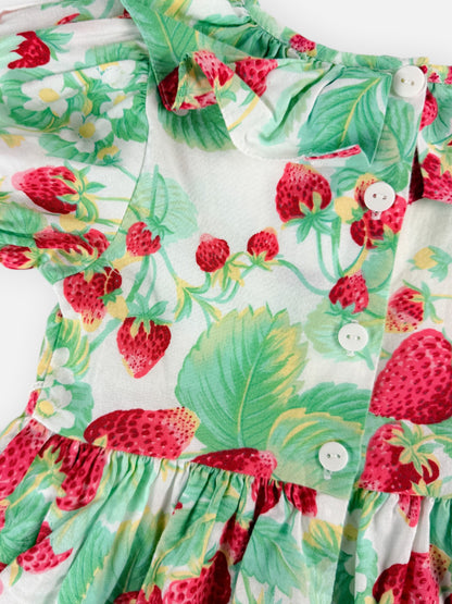 VINTAGE STRAWBERRY DRESS - 4T