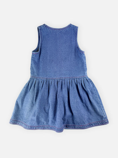 VINTAGE DENIM BUTTON DRESS - 6