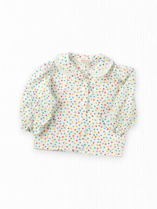 VINTAGE HEALTH-TEX HEART SHIRT - 18M